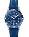Montblanc Iced Sea Automatic Date Blue on rubber (horloges)